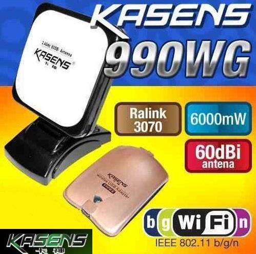 ADAPTADOR WIFI USB KASENS 6000MW 60DBI