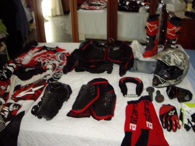 Equipo completo alpinestar de motocross