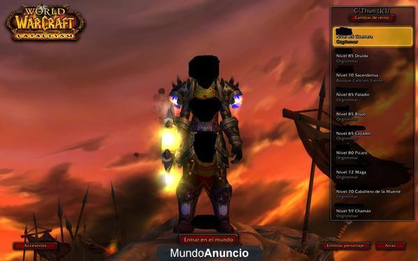 Vendo cuenta wow horda c\'thun