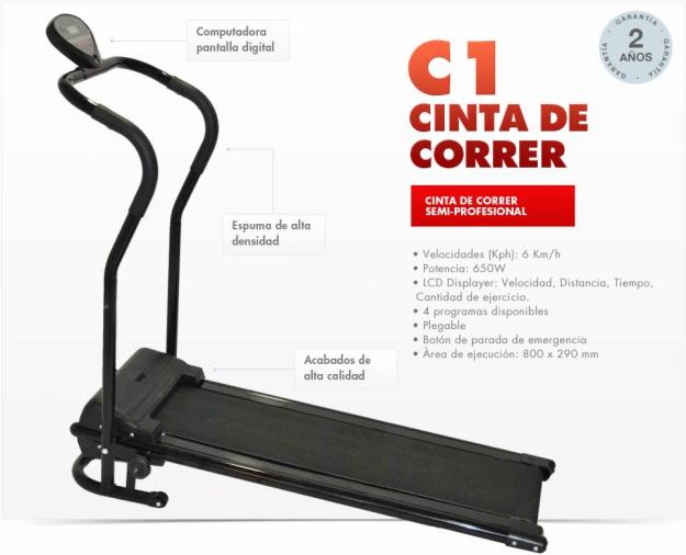 Cinta de correr plegable