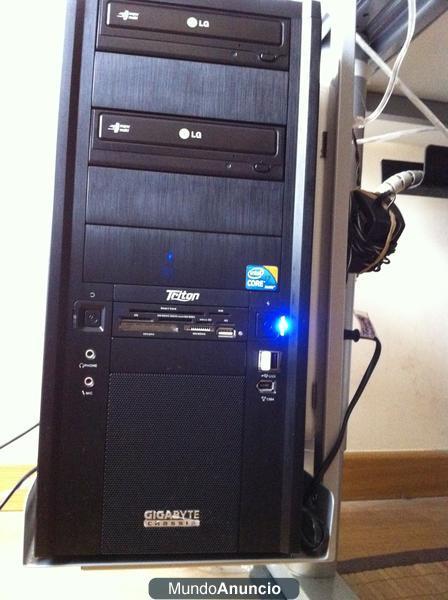 SE VENDE PONTENTE PC INTEL(R) CORE(TM) I7 870 CON MICROSOFT WINDOWS 7 PROFESIONAL + 2 PANTALLAS BENQ 22\