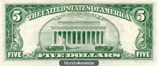 vendo billetes americanos