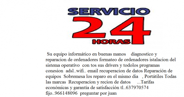 conexión adsl..wifi.. email recuperacion de datos Reparación de equipos Portátiles Sobreme