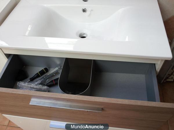 muebles de baño nuevos de dos cajones autofrenados