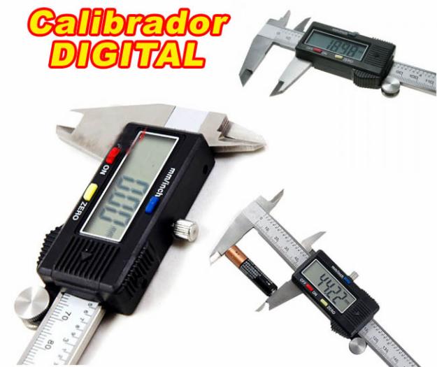 Calibrador Digital Electronico de Acero Inoxidable, Pie de rey