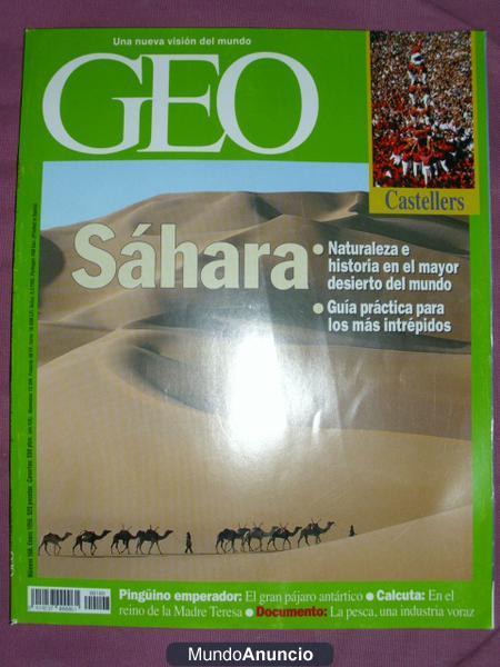 Vendo revistas GEO IMPECABLES, como recien compradas, números del 108 al 152. Años 1996 a 1999. Tengo mas numeros aun si