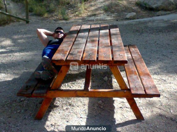 MESAS DE PICNIC, JARDIN