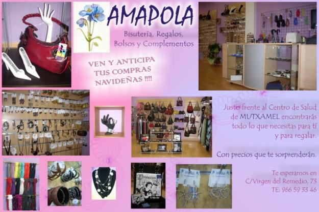 Bisutería, Bolsos, Regalos y Complementos en Mutxamel