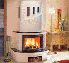 Chimenea de leña con insertable curvo -COLMAR - mejor precio | unprecio.es