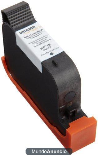 AmazonBasics - Cartuchos de tinta recargables equivalentes a Hewlett-Packard C6615D (n.º 15), color negro