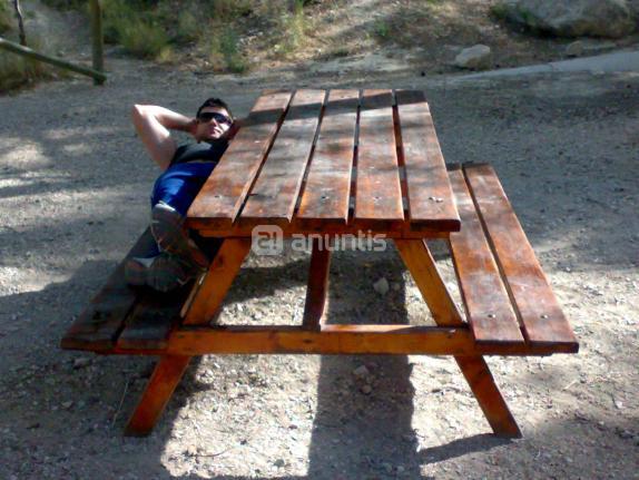 mesas de picnic, jardin, terrrazas...