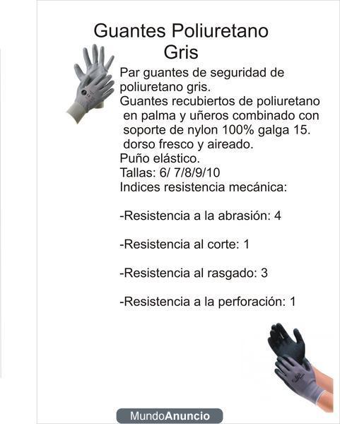 comercial guantes poliuretano