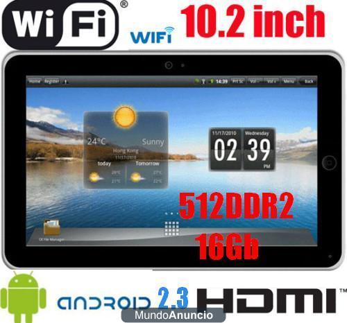 Tablet Flytouch 3 / Android 2.3 cpu 1ghz / 512 ram / 16gb nand / Li-on 6400mAh