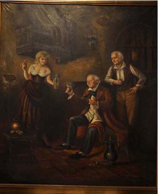 Los Borrachos de Blanchard-Siglo XVI, Pintura al Óleo.