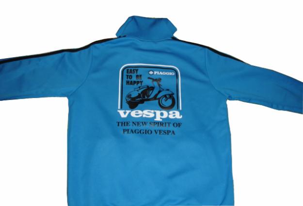 SUDADERA VESPA AZUL NEGRO