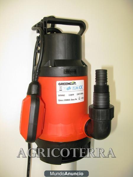 Bomba de agua electrica 1100w. 70 euros