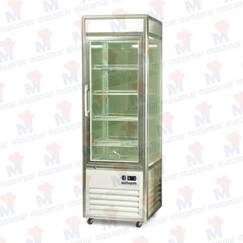 Vitrina de pasteleria 4 caras cristal cobamaq