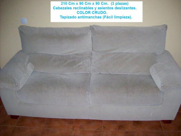 Vendo 2 sofás, conjunto 3+2 plazas. MUY BARATOS.