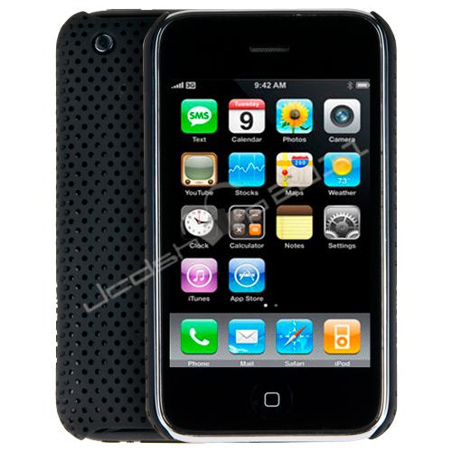 Carcasa plastico  negra iphone 3g--3gs