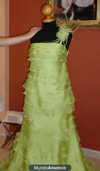 Vestido de fiesta verde