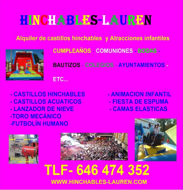 alquiler de castillos hinchables