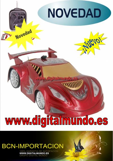 COCHE TELEDIRIGIDO ANTIGRAVEDAD WALL CLIMBER ROJO