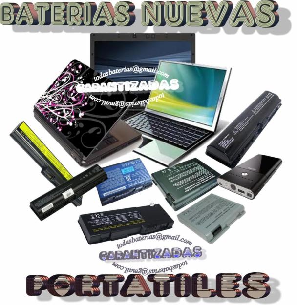 BATERIAS NUEVAS PORTATILES, NOTEBOOKS, PDA, GPS todas marcas (envio toda España).