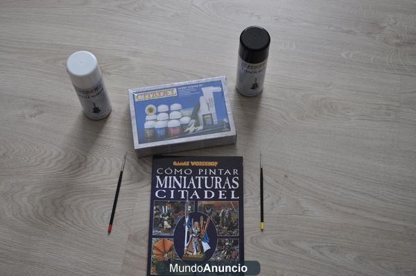 Se vende Kit de iniciacion a la pintura de miniaturas