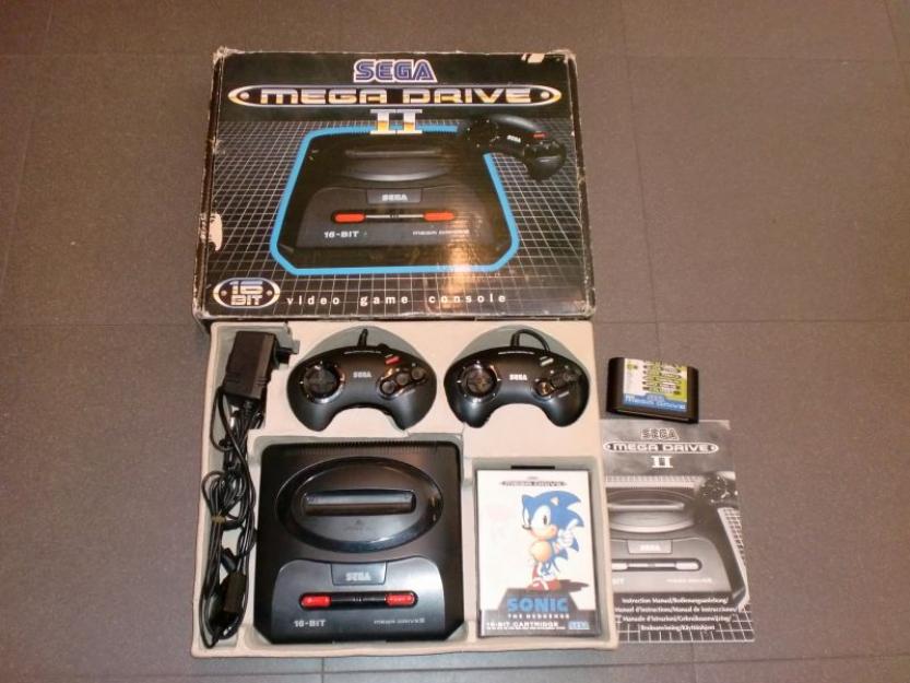 sega megadrive 2 pal en caja + juegos