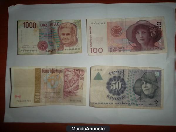 billetes antiguos