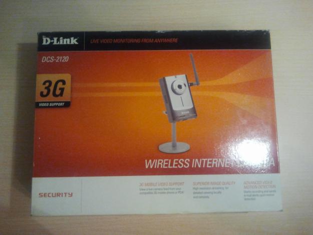 Cámara de vigilancia inalambrica con soporte d-link dcs2120