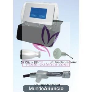 ULTRACAVITACION CON RF + RF BIPOLAR + RF TRIPOLAR