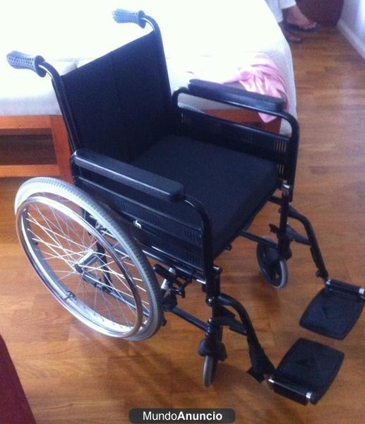 vendo silla de ruedas plegable (usada 1 semana)