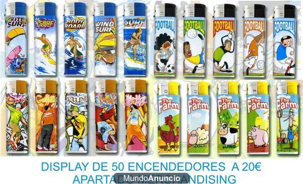 Display 20€ con 50 encendedores