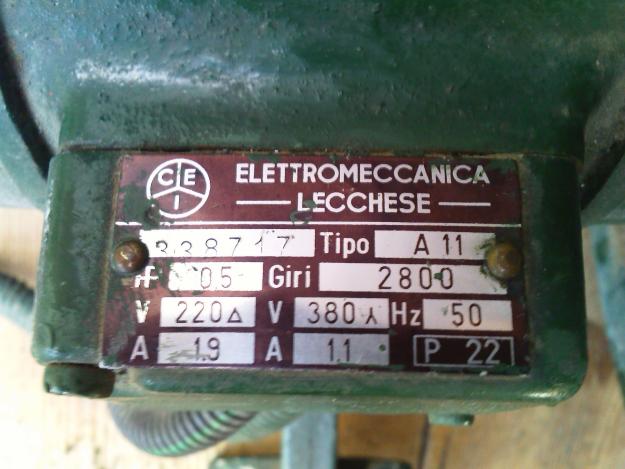 motor electrico con aspiracion