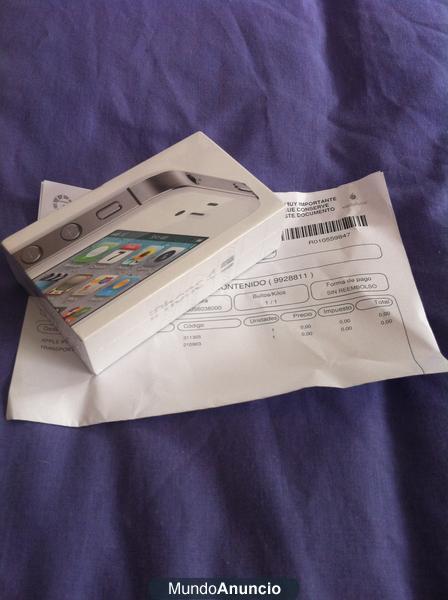 Iphone 4s 16gb blanco vodafone precintado