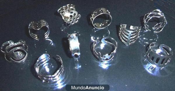 10 anillos moda diferentes solo 7 euros