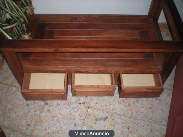 mesa de madera maciza