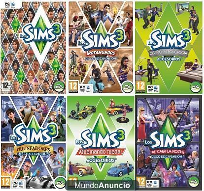 12€ EXPANSIONES SIMS 3 - ENVíO GRATIS