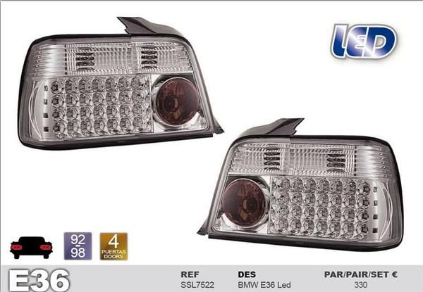 PILOTOS TIPO LED BMW E36 SERIE 3 (1992 AL 1998) 4P