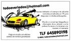 COMPRAMOS SU VEHÍCULO AL CONTADO, NO IMPORTA ESTADO,SINIESTRADO,AVERIADO,SIN ITV,EMBARGADO. SOMOS EMPRESA645890198 to - mejor precio | unprecio.es