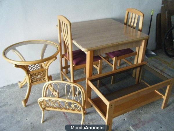 SE VENDE MESA, CALENTADOR AGUA, SOMIER, MUEBLE BAÑO, ROMI