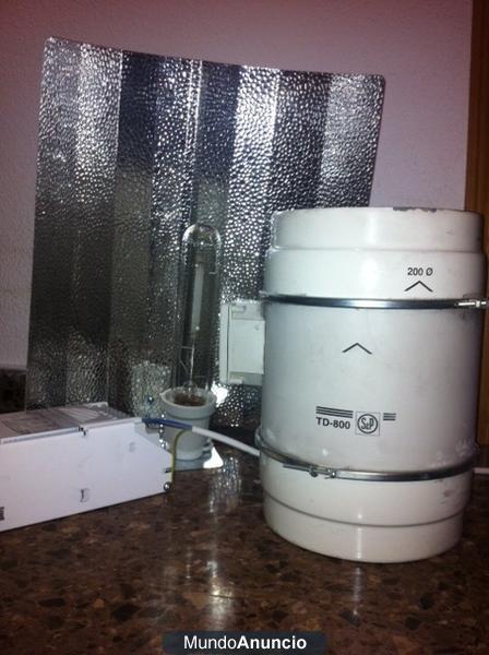 vendoe foco de 400w y extractor sp TD 800