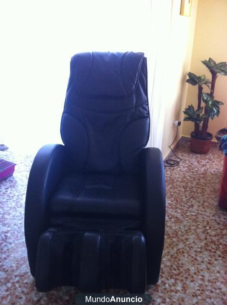 Vendo sillón de masajes de cuero negro