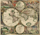 "Nova Totius Terrarum Orbis Tabula" Schagen, 1689 - mejor precio | unprecio.es