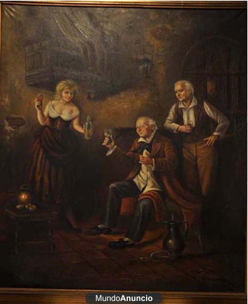 Los Borrachos de Blanchard-Siglo XVI, Pintura al Óleo.