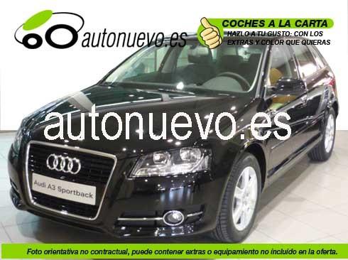 Audi A3 Sportback Attraction 1.6 Tdi 105cv. Stronic.  Blanco Ibis, Rojo , Negro Brillante. Nuevo. Nacional.