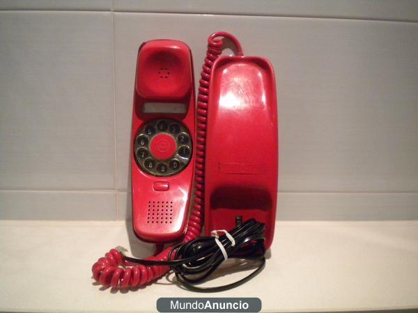 Teléfono modelo gondola rojo