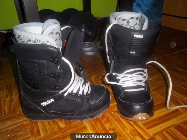 tabla snow mas accesorios