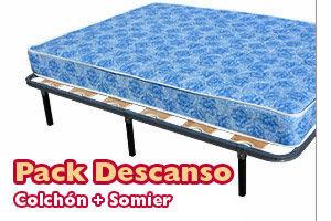 **PACK DESCANSO OFERTA 1.35 X 1.90  * 190 € *